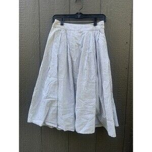 Just One Answer JOA Skirt Womens Size Medium Striped White Side